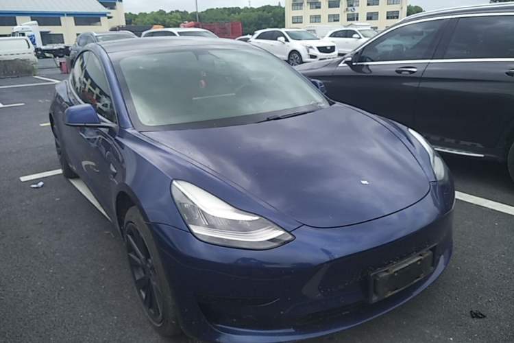Used Tesla Model 3 2019 Standard Range Rear-Drive Upgraded Version Front Right 45 Deg