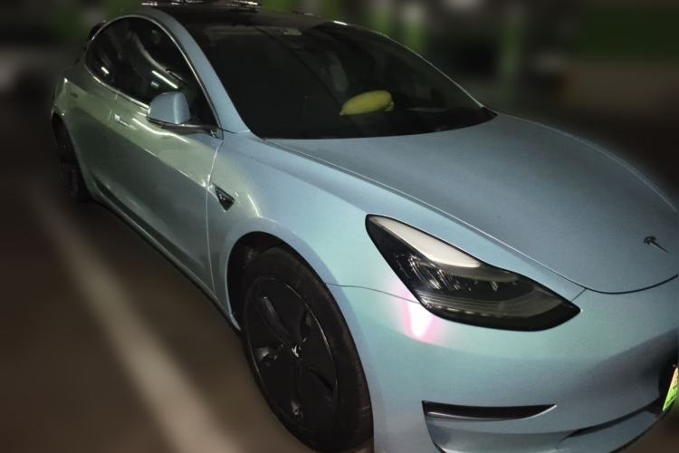 Used Tesla Model 3 2019 Long-Range Rear-Wheel-Drive Version Front Right 45 Deg