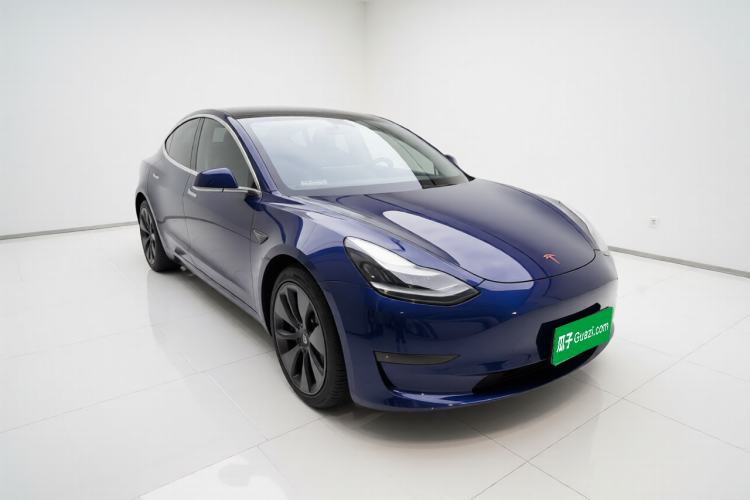 Used Tesla Model 3 2019 Long-Range All-Wheel-Drive Version Front Right 45 Deg