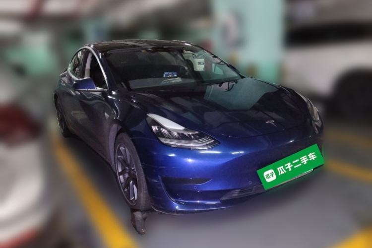 Used Tesla Model 3 2019 Standard Range Rear-Drive Upgraded Version Front Right 45 Deg