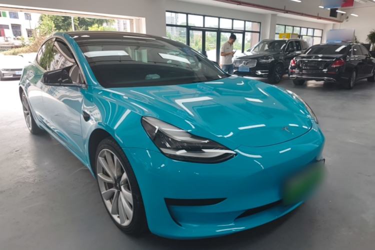 Used Tesla Model 3 2019 Standard Range Rear-Drive Upgraded Version Front Right 45 Deg