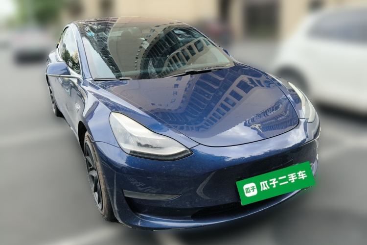 Used Tesla Model 3 2019 Long-Range Rear-Wheel-Drive Version Front Right 45 Deg
