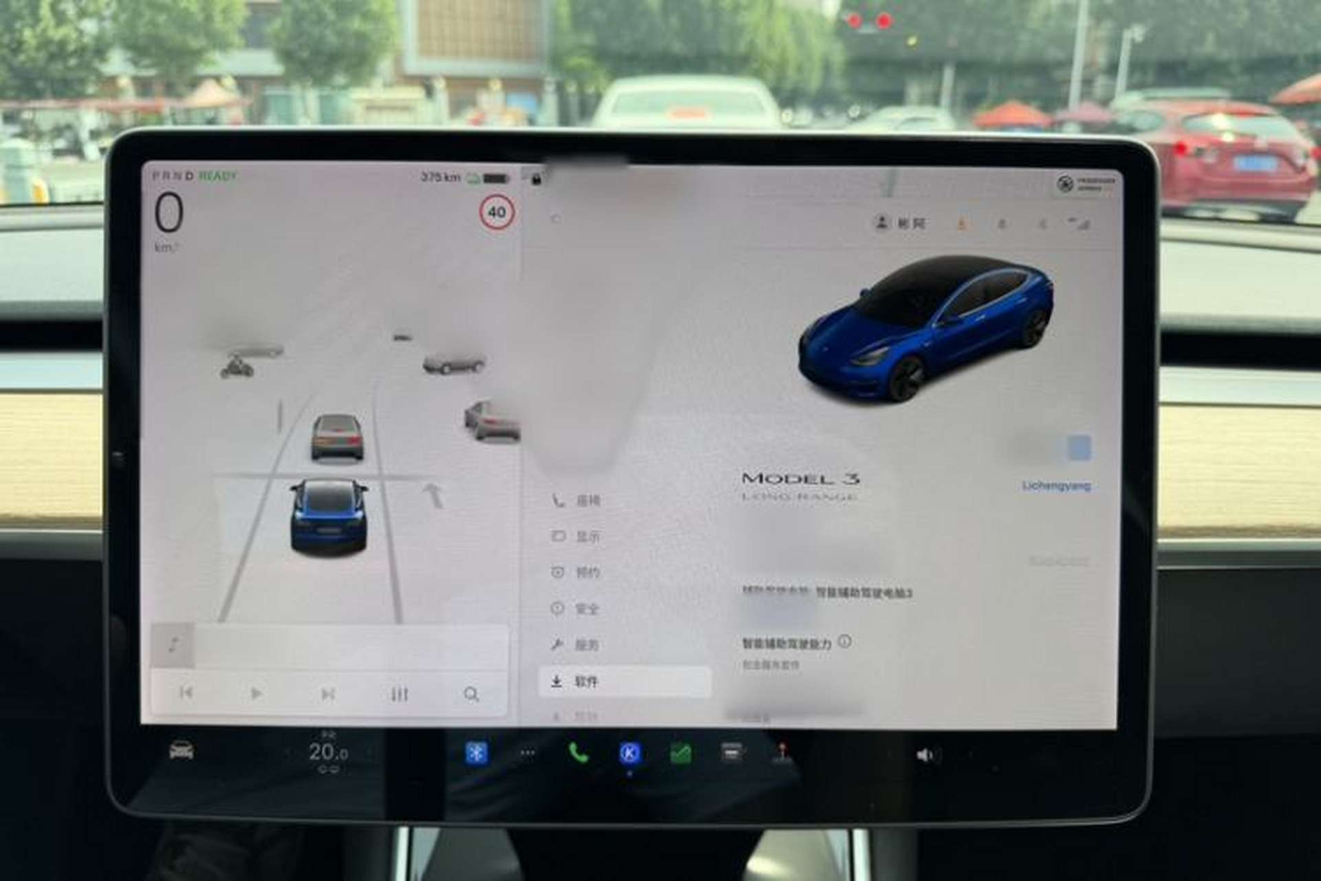 Used Tesla Model 3 2019 Long-Range Rear-Wheel-Drive Version Instrument Cluster