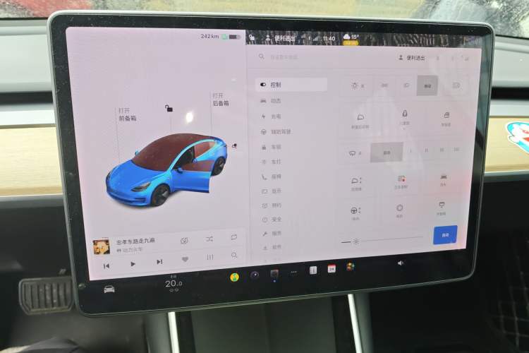Used Tesla Model 3 2019 Standard Range Rear-Drive Upgraded Version Instrument Cluster