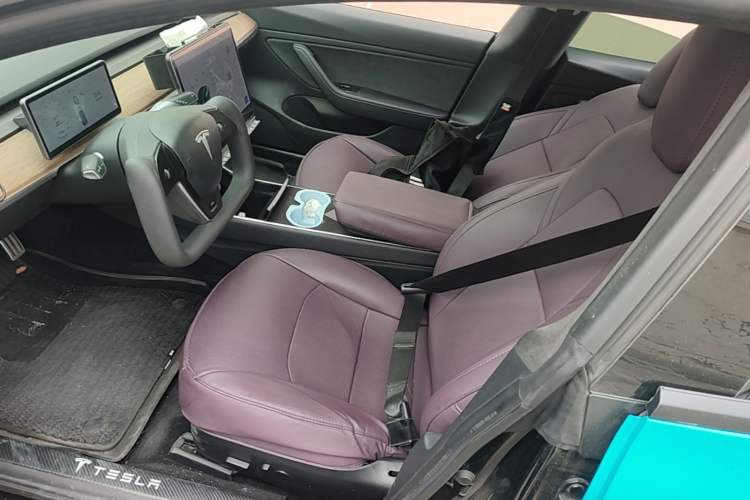 Used Tesla Model 3 2019 Long-Range Rear-Wheel-Drive Version Left Front Seat