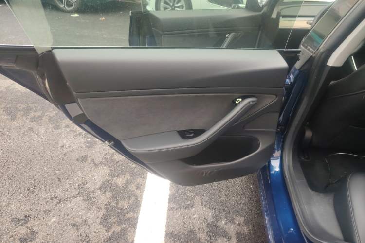 Used Tesla Model 3 2019 Long-Range All-Wheel-Drive Version Left Rear Door Interior
