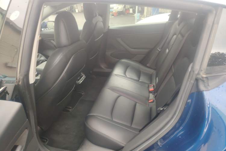 Used Tesla Model 3 2019 Long-Range All-Wheel-Drive Version Left Rear Seat