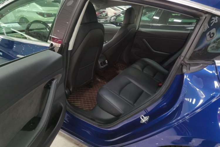 Used Tesla Model 3 2019 Long-Range All-Wheel-Drive Version Left Rear Seat