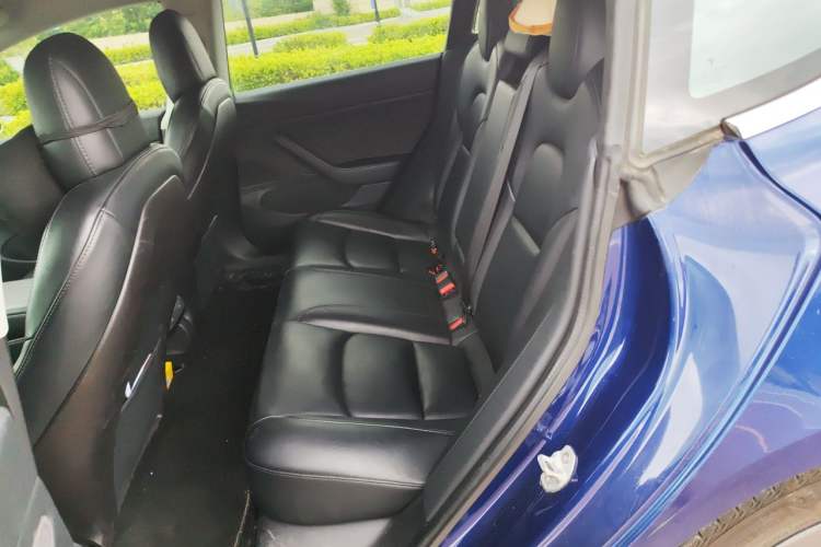 Used Tesla Model 3 2019 Long-Range All-Wheel-Drive Version Left Rear Seat