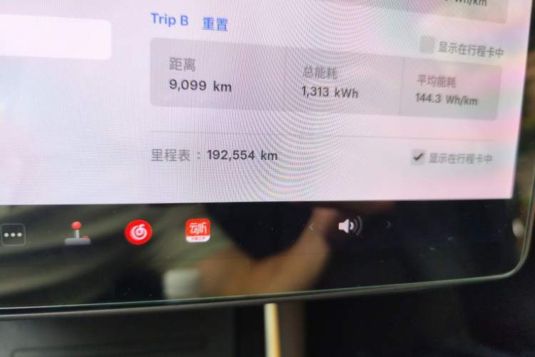 Used Tesla Model 3 2019 Standard Range Rear-Wheel Drive Upgraded Version (60 kWh) Odometer Close Up