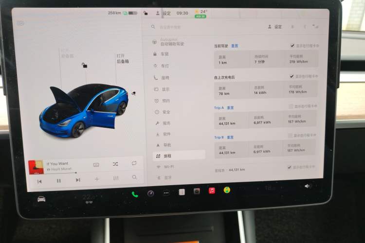 Used Tesla Model 3 2019 Long-Range Rear-Wheel-Drive Version Odometer Close Up
