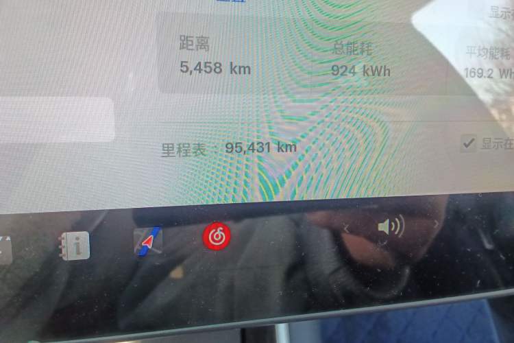 Used Tesla Model 3 2019 Long-Range Rear-Wheel-Drive Version Odometer Close Up