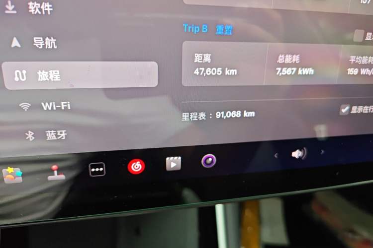 Used Tesla Model 3 2019 Long-Range All-Wheel-Drive Version Odometer Close Up