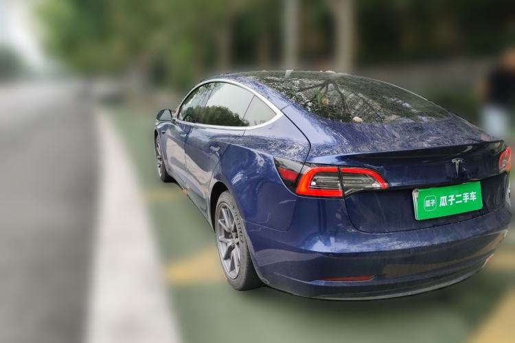 Used Tesla Model 3 2019 Standard Range Rear-Wheel Drive Upgraded Version (60 kWh) Rear Left 45 Deg