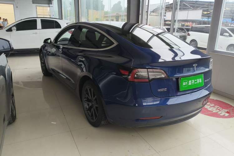 Used Tesla Model 3 2019 Standard Range Rear-Drive Upgraded Version Rear Left 45 Deg