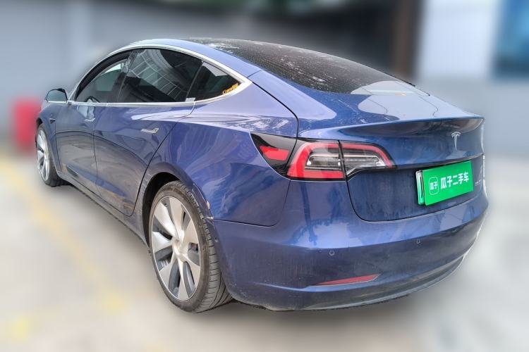 Used Tesla Model 3 2019 Performance High-Performance All-Wheel-Drive Version Rear Left 45 Deg