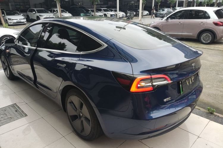 Used Tesla Model 3 2019 Long-Range Rear-Wheel-Drive Version Rear Left 45 Deg