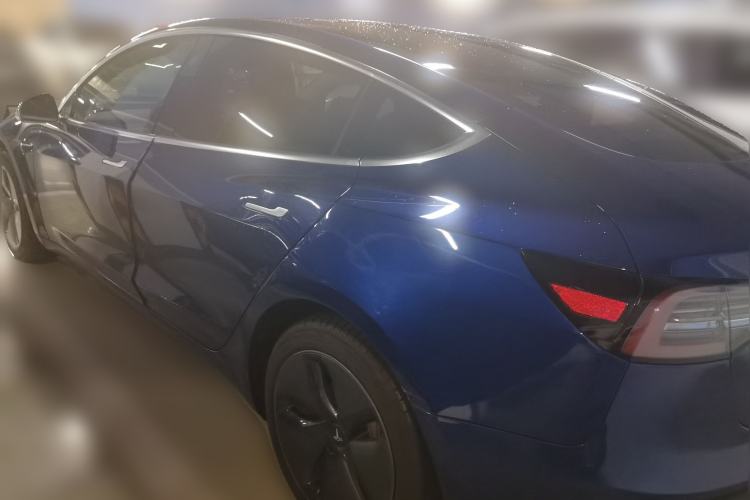 Used Tesla Model 3 2019 Standard Range Rear-Drive Upgraded Version Rear Left 45 Deg