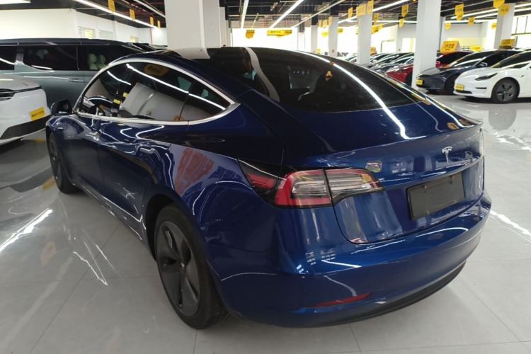 Used Tesla Model 3 2019 Long-Range Rear-Wheel-Drive Version Rear Left 45 Deg