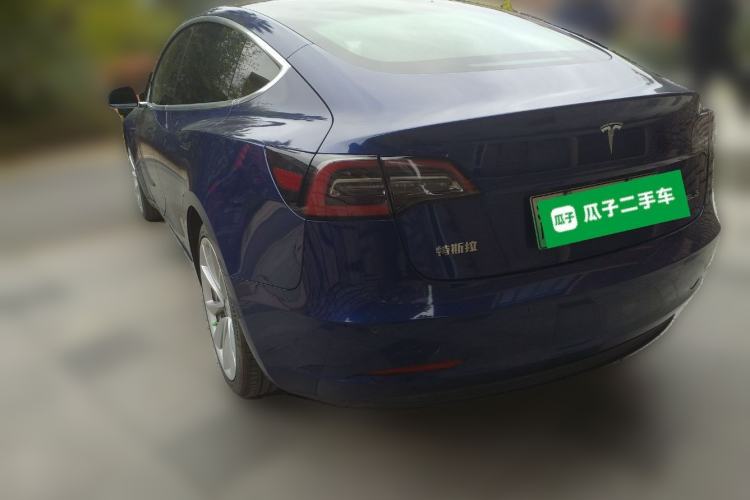 Used Tesla Model 3 2019 Standard Range Rear-Drive Upgraded Version Rear Left 45 Deg