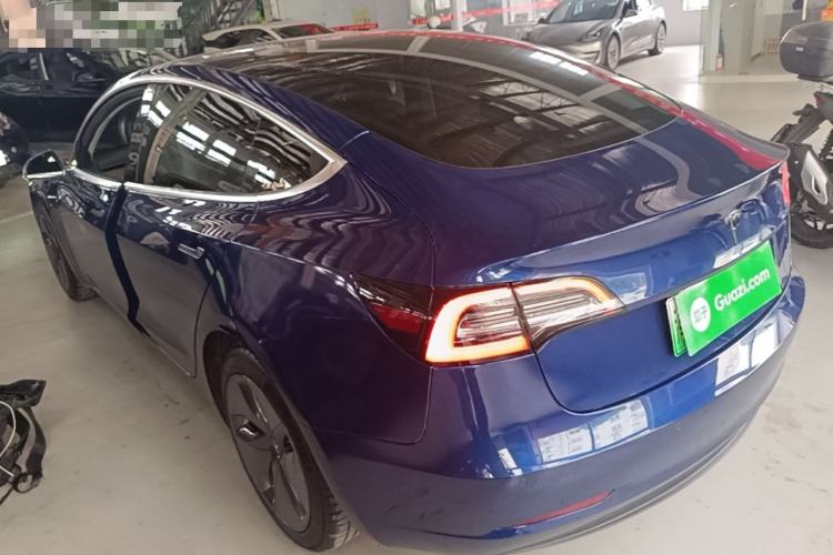 Used Tesla Model 3 2019 Long-Range Rear-Wheel-Drive Version Rear Left 45 Deg
