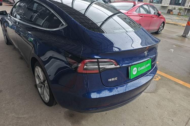 Used Tesla Model 3 2019 Standard Range Rear-Drive Upgraded Version Rear Left 45 Deg