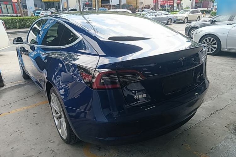 Used Tesla Model 3 2019 Standard Range Rear-Drive Upgraded Version Rear Left 45 Deg