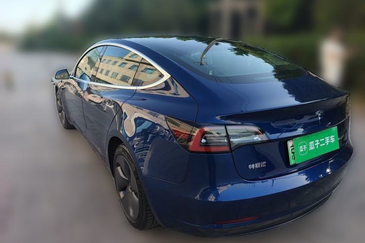 Used Tesla Model 3 2019 Standard Range Rear-Drive Upgraded Version Rear Left 45 Deg