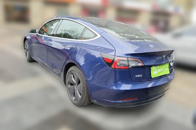 Used Tesla Model 3 2019 Standard Range Rear-Drive Upgraded Version Rear Left 45 Deg