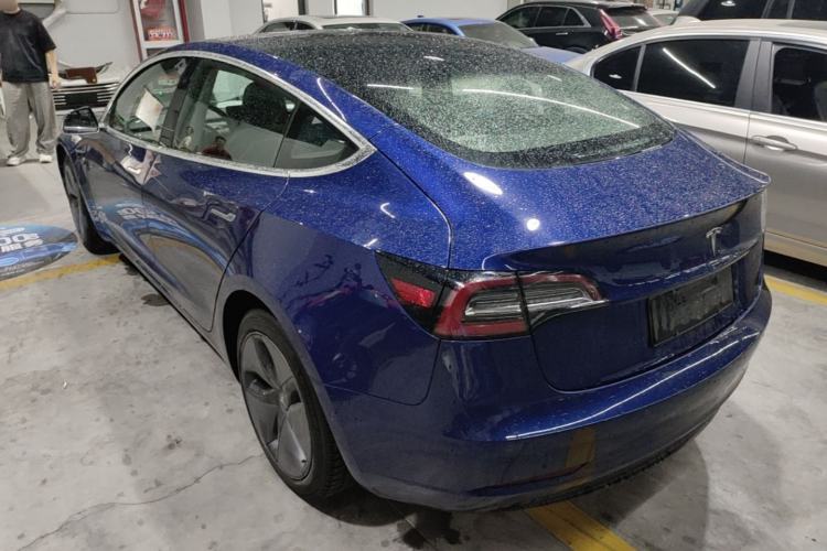 Used Tesla Model 3 2019 Long-Range Rear-Wheel-Drive Version Rear Left 45 Deg