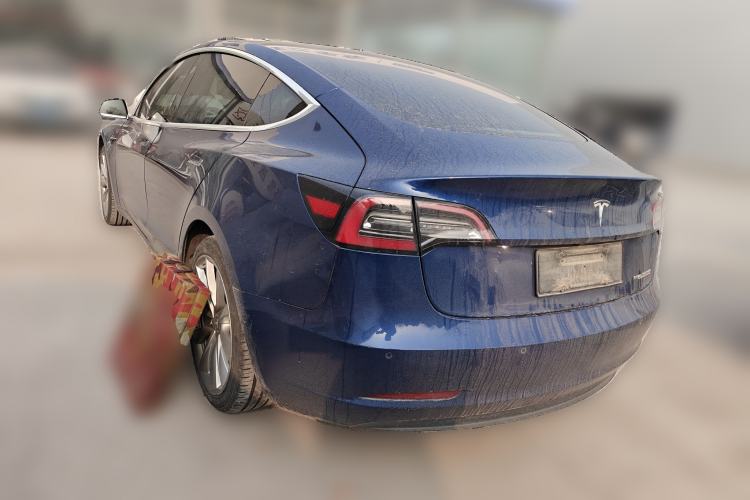 Used Tesla Model 3 2019 Long-Range Rear-Wheel-Drive Version Rear Left 45 Deg