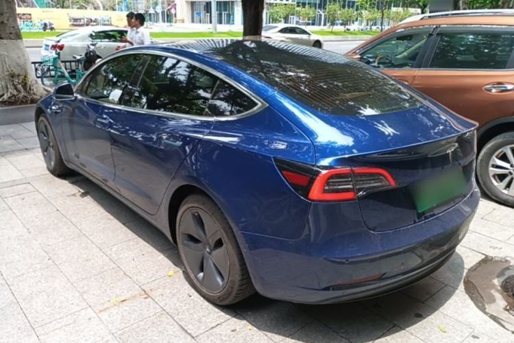 Used Tesla Model 3 2019 Standard Range Rear-Wheel Drive Upgraded Version (60 kWh) Rear Left 45 Deg