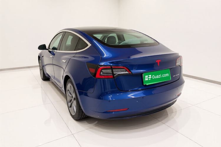 Used Tesla Model 3 2019 Long-Range All-Wheel-Drive Version Rear Left 45 Deg