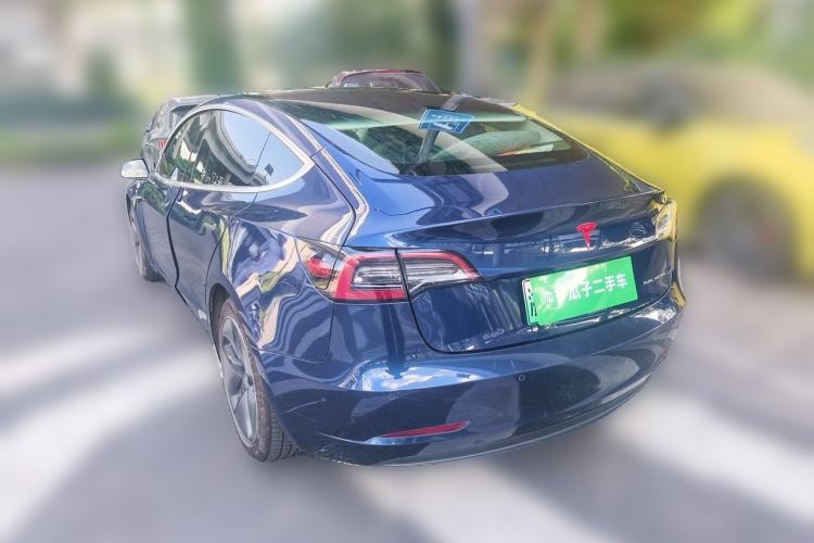 Used Tesla Model 3 2019 Long-Range All-Wheel-Drive Version Rear Left 45 Deg