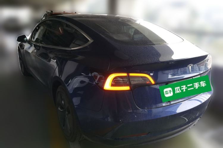 Used Tesla Model 3 2019 Long-Range Rear-Wheel-Drive Version Rear Left 45 Deg
