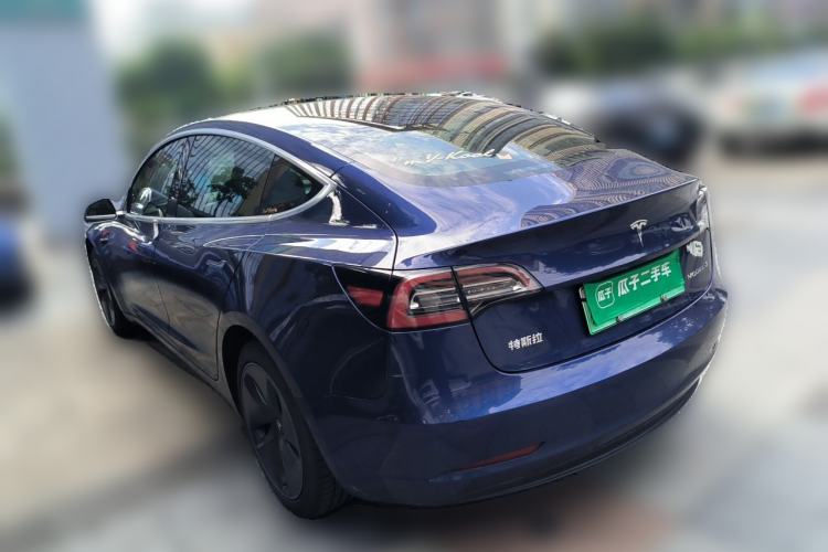 Used Tesla Model 3 2019 Standard Range Rear-Drive Upgraded Version Rear Left 45 Deg