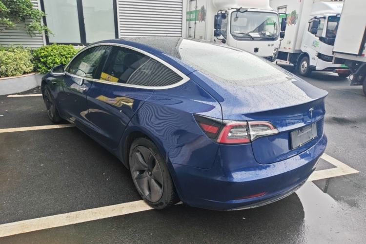 Used Tesla Model 3 2019 Long-Range Rear-Wheel-Drive Version Rear Left 45 Deg