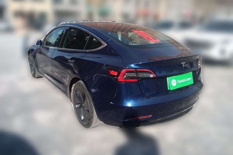 Used Tesla Model 3 2019 Long-Range Rear-Wheel-Drive Version Rear Left 45 Deg