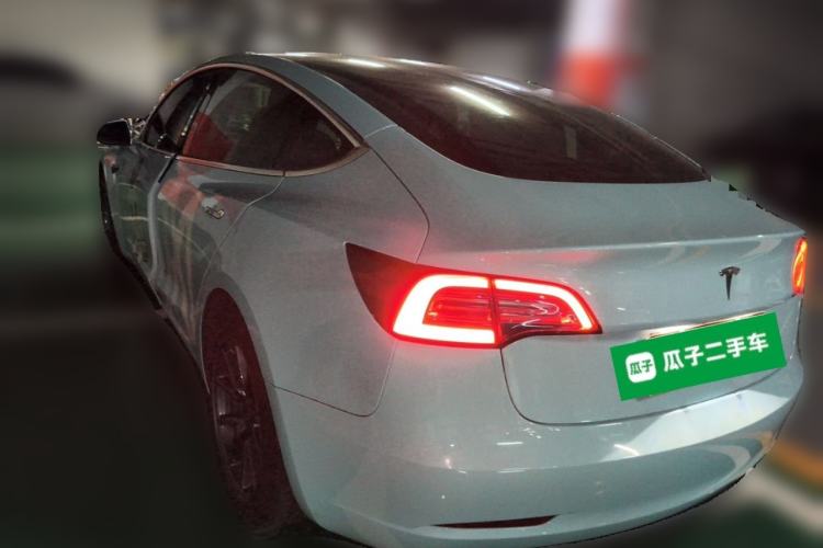Used Tesla Model 3 2019 Long-Range Rear-Wheel-Drive Version Rear Left 45 Deg