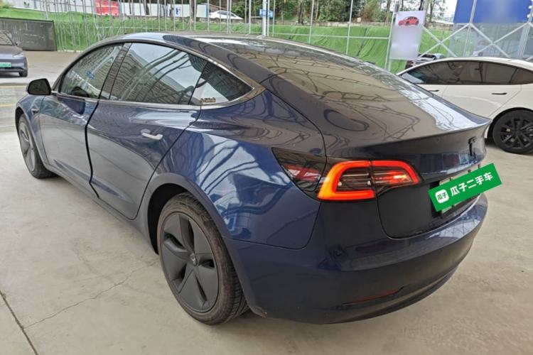 Used Tesla Model 3 2019 Standard Range Rear-Drive Upgraded Version Rear Left 45 Deg