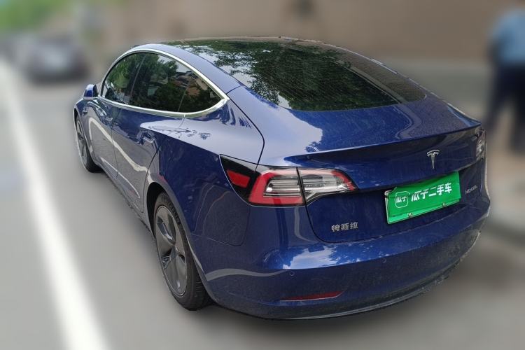 Used Tesla Model 3 2019 Standard Range Rear-Drive Upgraded Version Rear Left 45 Deg