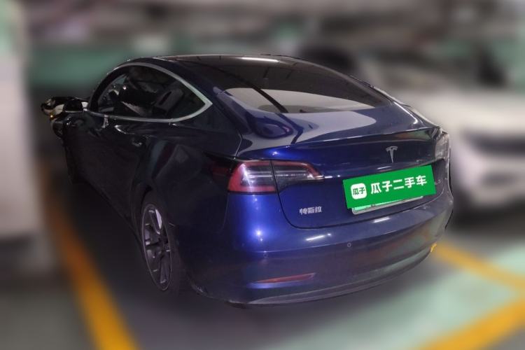 Used Tesla Model 3 2019 Standard Range Rear-Drive Upgraded Version Rear Left 45 Deg
