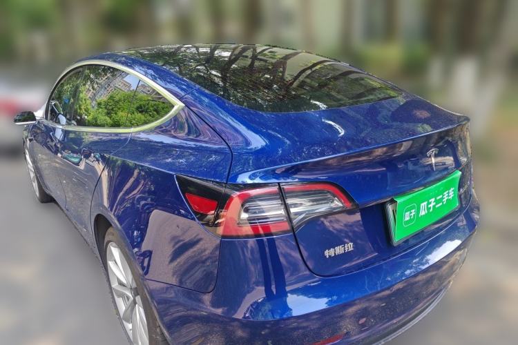 Used Tesla Model 3 2019 Standard Range Rear-Drive Upgraded Version Rear Left 45 Deg