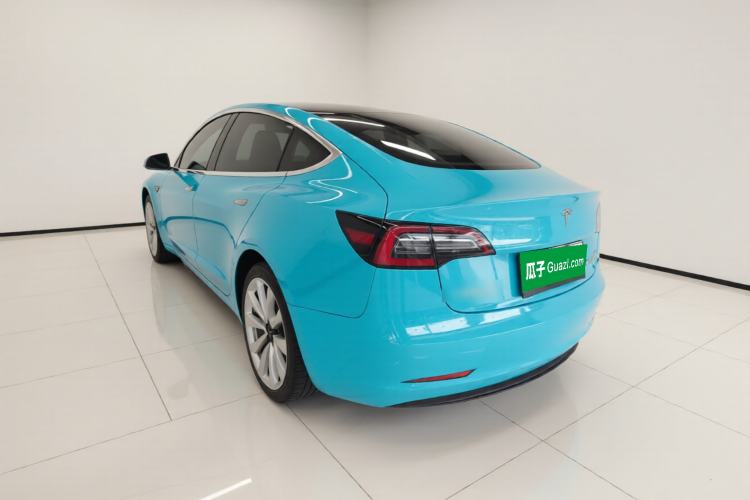 Used Tesla Model 3 2019 Standard Range Rear-Drive Upgraded Version Rear Left 45 Deg
