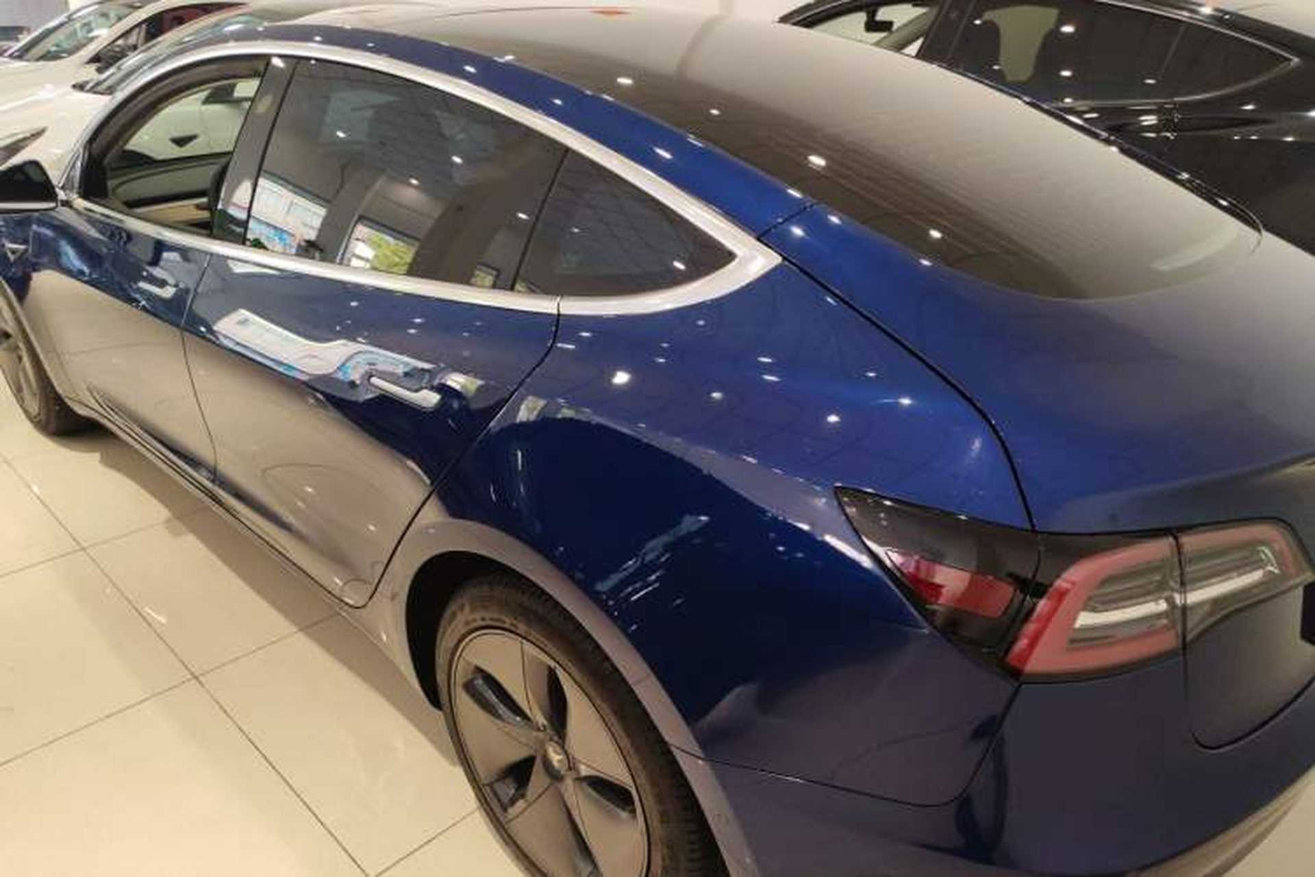 Used Tesla Model 3 2019 Standard Range Rear-Wheel Drive Upgraded Version (52 kWh) Rear Left 45 Deg