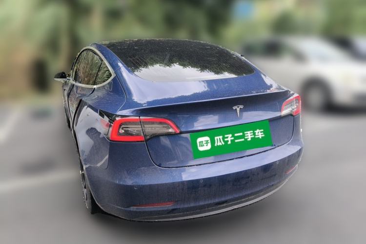 Used Tesla Model 3 2019 Long-Range Rear-Wheel-Drive Version Rear Left 45 Deg