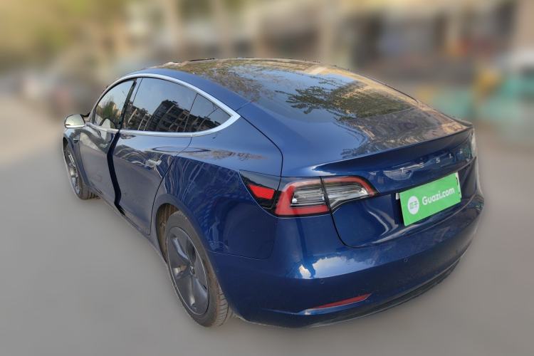 Used Tesla Model 3 2019 Standard Range Rear-Drive Upgraded Version Rear Left 45 Deg