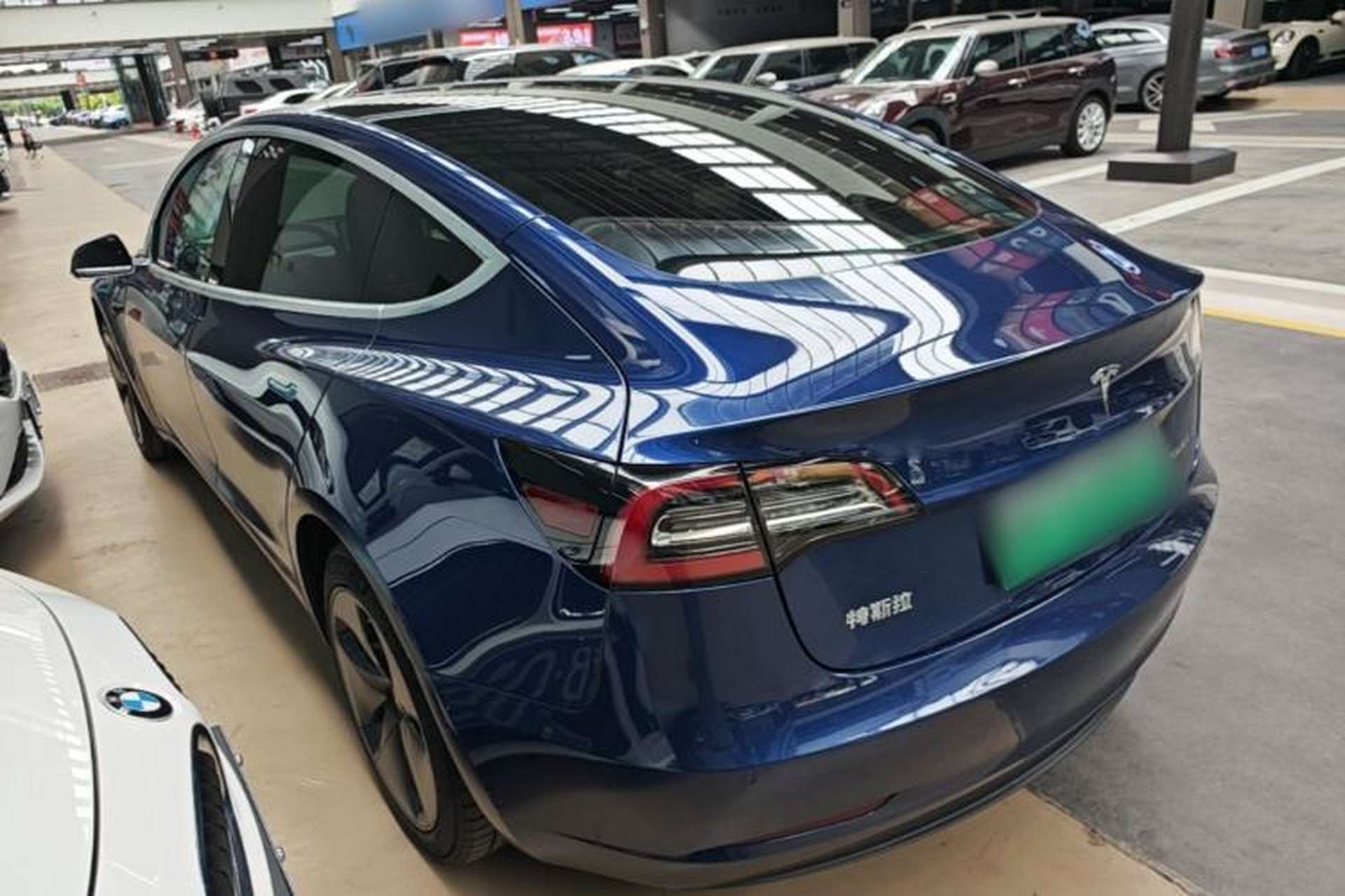 Used Tesla Model 3 2019 Standard Range Rear-Drive Upgraded Version Rear Left 45 Deg