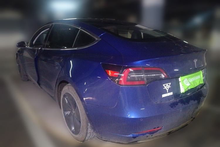 Used Tesla Model 3 2019 Long-Range Rear-Wheel-Drive Version Rear Left 45 Deg
