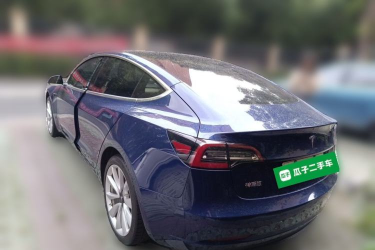 Used Tesla Model 3 2019 Standard Range Rear-Drive Upgraded Version Rear Left 45 Deg